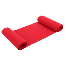 Copertura rossa per tastiera di pianoforte a 88 tasti, 125x15 cm, cotone