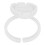100pcs Lash Glue Holder Ring Cup Eyelash Extensions Quick Blossom Cup Lash Organizer ToolWhite 6