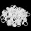 100pcs Lash Glue Holder Ring Cup Eyelash Extensions Quick Blossom Cup Lash Organizer ToolWhite 4