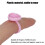 100pcs Lash Glue Holder Ring Cup Eyelash Extensions Quick Blossom Cup Lash Organizer ToolPink 3