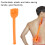 Marteau de massage en silicone pour méridiens orange 5