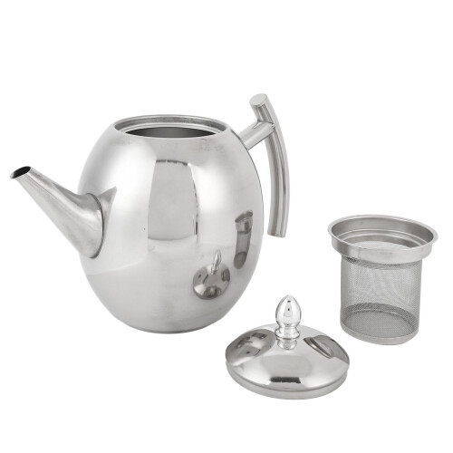 Théière en acier inoxydable 1.5L/1500ml Poignée courbée 2