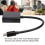 Adattatore Mini DP 20-pin a VGA Nero ABS 1080P 4