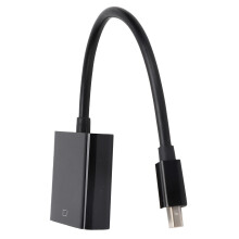 Adaptateur Mini DP vers VGA 20 broches mâle noir