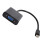Adattatore Mini DP 20-pin a VGA Nero ABS 1080P 9