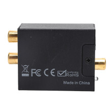 Convertitore USB da digitale a analogico in alluminio nero 5V 1A