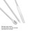 Ensemble de 3 spatules à ongles - acier inoxydable - rose rouge 8