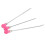 Ensemble de 3 spatules à ongles - acier inoxydable - rose rouge 13
