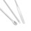 Ensemble de 3 spatules à ongles - acier inoxydable - rose rouge 9