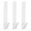 3 pezzi di ganci per cappelli, tengono 10 cappelli, 20 x 3,5 x 6 cm, bianco 16