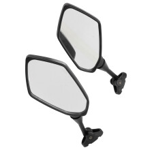 Coppia di specchi retrovisori neri con filetatura da 6,0 mm CBR900