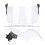 Bouclier en PC transparent cadre noir taille unique 326g 9