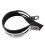 Collier d’échappement 3,9 pouces Ø 100 mm + caoutchouc, noir/argent 10