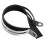Collier d’échappement 3,9 pouces Ø 100 mm + caoutchouc, noir/argent 14