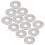 100 pezzi Rondelle piane M8x24mm argento Ø24 mm 14