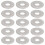 100 pezzi Rondelle piane M8x24mm argento Ø24 mm 1