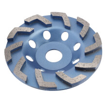 Ruota a cupola diamantata per smerigliatura 10 denti blu 125 mm
