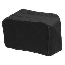 Copri tostapane nero, in poliestere trapuntato, piccolo, 2,05 oz
