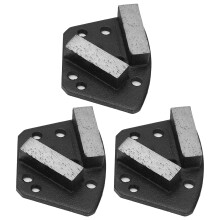 3 pièces de chaussures diamantées pour meulage 16#, noires et trapézoïdales