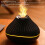 Umidificatore diffusore a fiamma 160 ml 7 colori nero USB 4