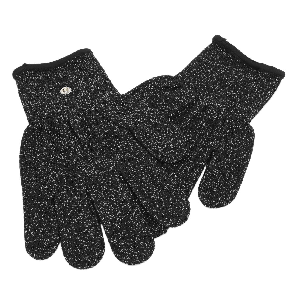 Silver Electrode Gloves Electrotherapy Massager Tens Machine Antistatic Electrode Gloves(M 20Cm 7.9In )