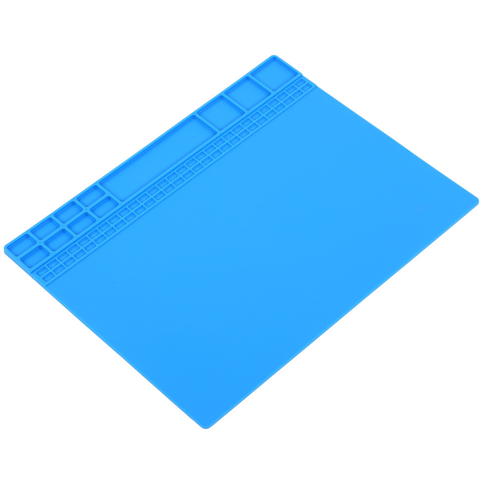 Silicone Heat Resistant Soldering Electronic Repair Mat Maintenance Insulation Paddark Blue 8261322744733