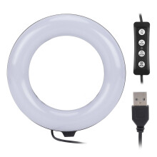 Luce ad anello LED 2835 da 5W 3 colori 16cm/6,3in USB, 60 LED