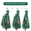 Poncho de pluie PU5000mm 140x230 cm Noir/Vert à capuche 5