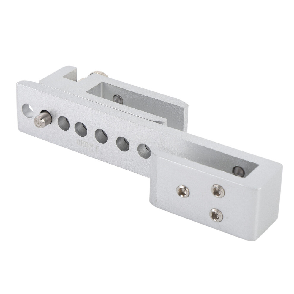 Sliding Glass Door Lock 12 Holes Limit Metal Security Latch For Home Hotel Bathroom Frameless Shower Room Silver 12Mm / 0.5In 9451322746052