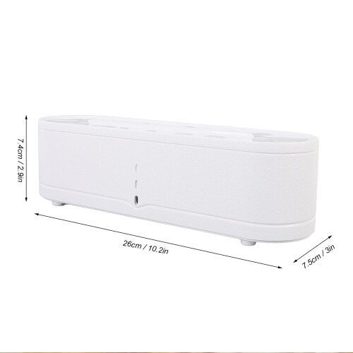 Diffusore a fiamma bianco 260 ml 26x7,4x7,5 cm telecomando USB 1