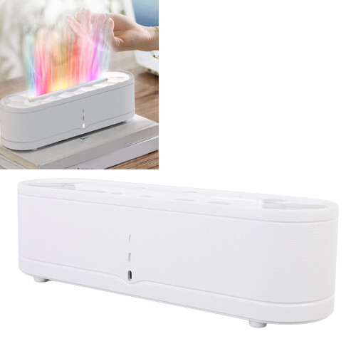 Diffusore a fiamma bianco 260 ml 26x7,4x7,5 cm telecomando USB