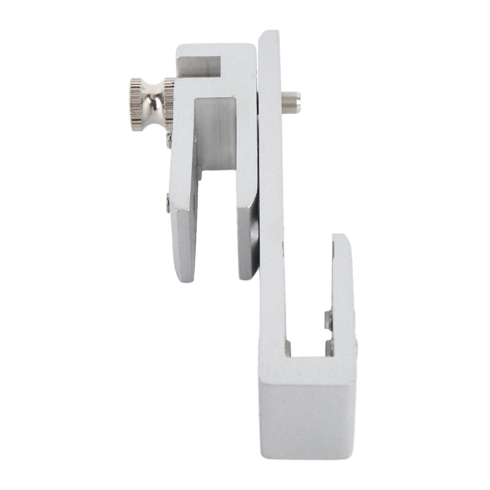 Sliding Glass Door Lock 12 Holes Limit Metal Security Latch for Home Hotel Bathroom Frameless Shower Room Silver 10mm / 0.4in-image-OPC-PHVZS96-NEW