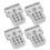 Alu RC ShockMount WPL C14/C24/MN-D90 Bianco 19.0g 14