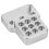 Alu RC ShockMount WPL C14/C24/MN-D90 Bianco 19.0g 6