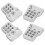 Alu RC ShockMount WPL C14/C24/MN-D90 Bianco 19.0g 1