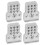 Alu RC ShockMount WPL C14/C24/MN-D90 Bianco 19.0g 13