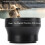 0,45x Objectif grand-angle 37 mm/46 mm Verre d'alliage noir 6