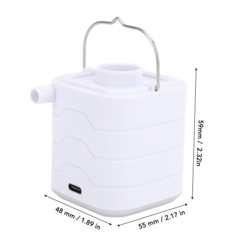 Mini pompa d'aria portatile 1400mAh, 5V 1A Type-C, 160g 1