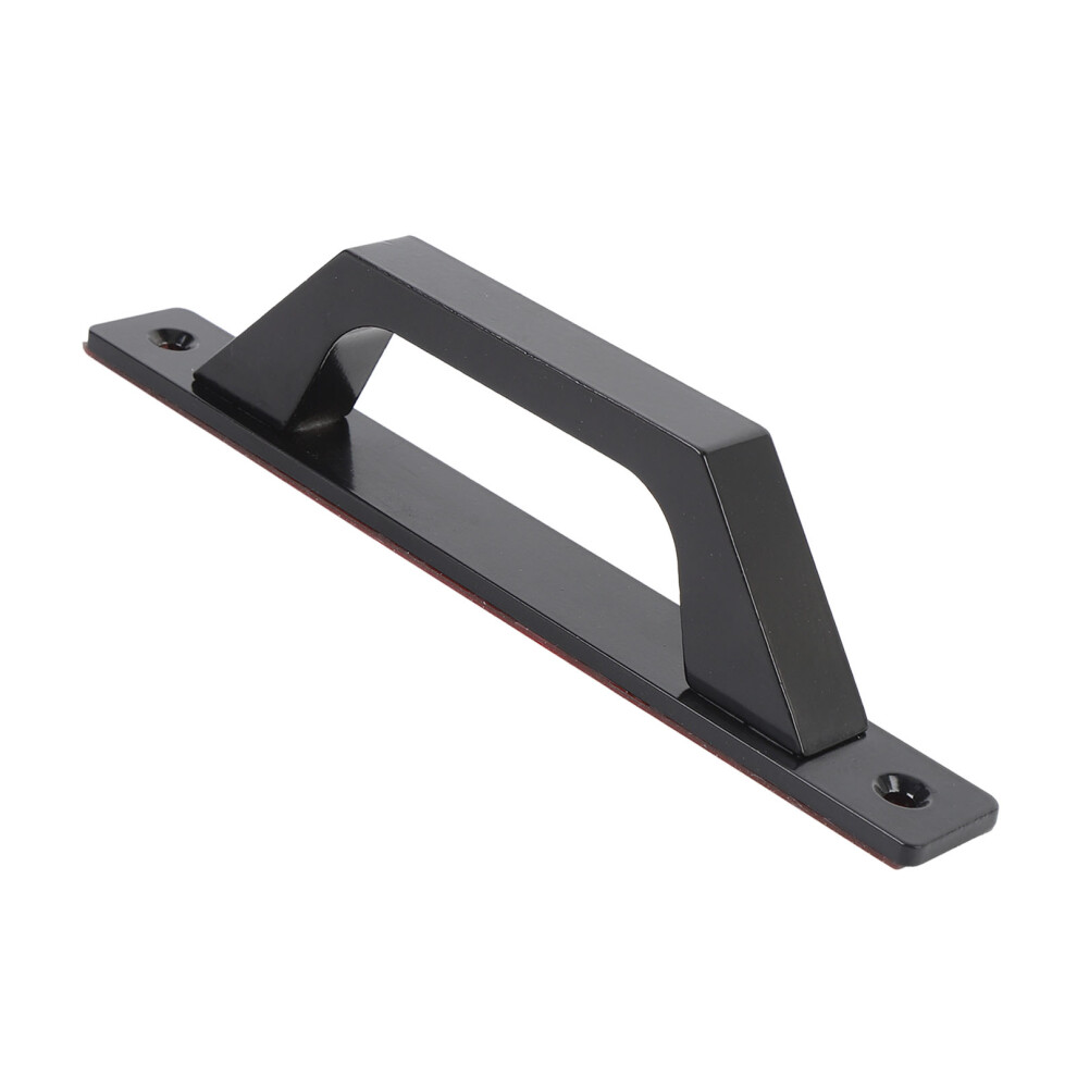 2Pcs Door Handles Aluminum Alloy Rustproof Adhesive Door Handles For Barn Sliding Closet Drawers Black 7601322747326