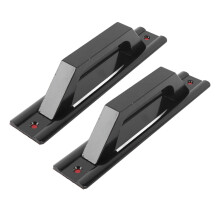 Sliding Door Handle Aluminum Alloy Punchless Minimalist Modern Door Pull Handle for Barn Cabinet Closet Door Drawer Black