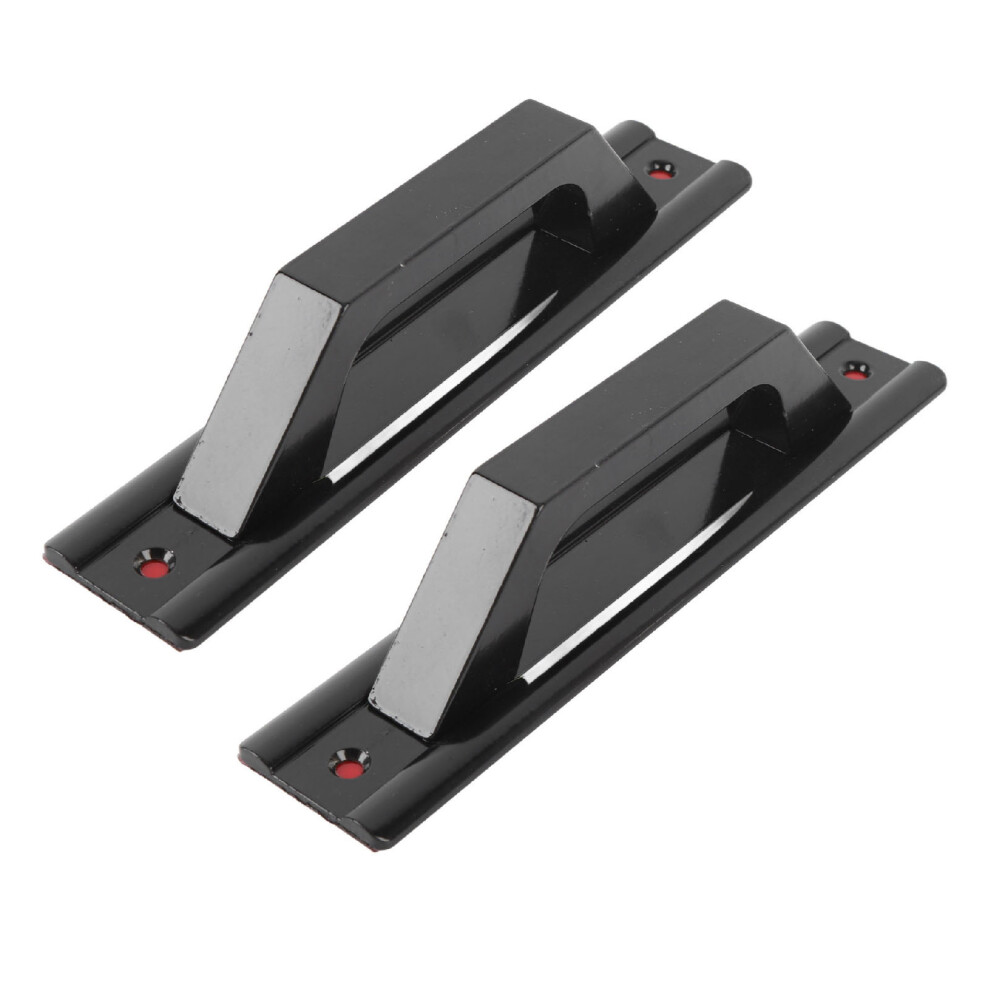 Sliding Door Handle Aluminum Alloy Punchless Minimalist Modern Door Pull Handle For Barn Cabinet Closet Door Drawer Black 6901322747670