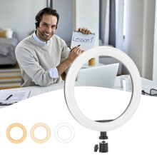 Anneau lumineux de 10 pouces 403 g noir USB 3 modes d'éclairage
