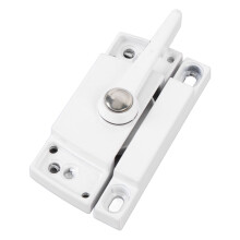 2 Set Sliding Window Sash Lock Zinc Alloy Aluminum Alloy Cam Type Casement Window Sash Lock Left White
