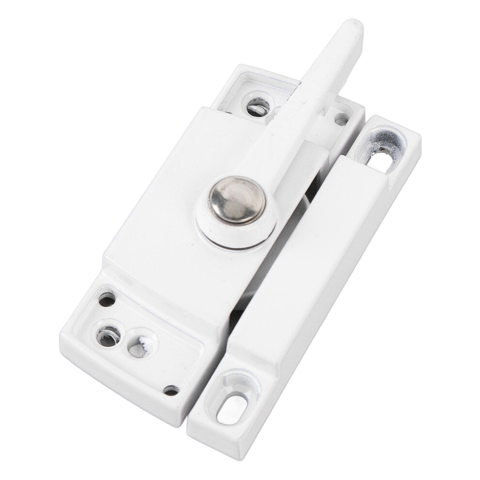 2 Set Sliding Window Sash Lock Zinc Alloy Aluminum Alloy Cam Type Casement Window Sash Lock Left White 8451322747708