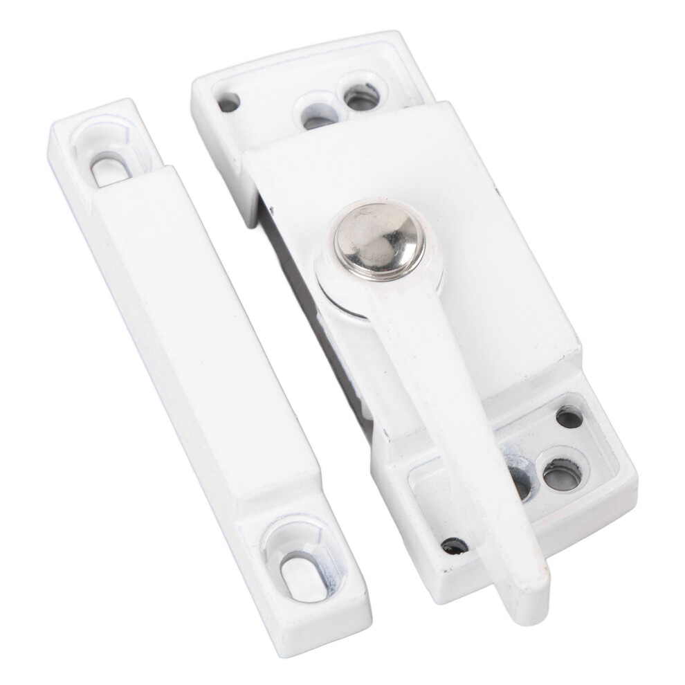 2 Set Sliding Window Sash Lock Zinc Alloy Aluminum Alloy Cam Type Casement Window Sash Lock Right White