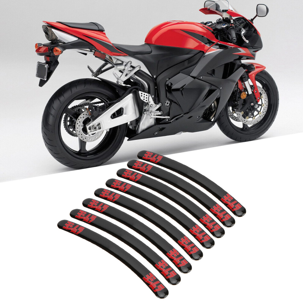 8Pcs Wheel Rim Stickers Waterproof Reflective Tire Decoration For Kawasaki Racing Cartype 2 9411322748234