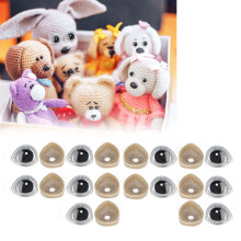 10 Sets Puppen Cartoon-Augen 17x20mm Kunststoff Resin Tierzubehör