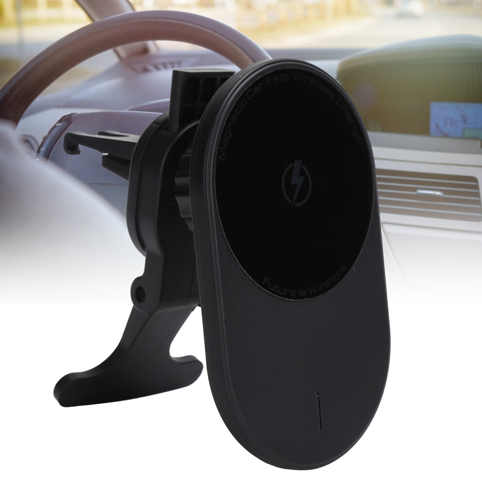 15W Magnetic Wireless Car Charger Fast Charging Auto Clamping Car Wireless Charger 4621322749949