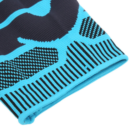 Ginocchiera XL Nylon/Silicone/Alluminio Blu-Nero 2