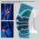 Ginocchiera XL Nylon/Silicone/Alluminio Blu-Nero 13